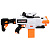Бластер FunMax А61 электрический с обоймой 12 выстрелов 24 снаряда 1TOY Т24245